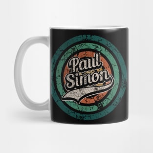 Paul Simon // Retro Circle Crack Vintage Mug